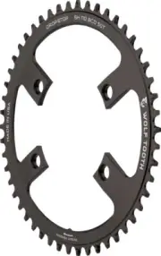 Wolf Tooth Shimano 110 Asymmetric BCD Chainring - 50t, 110 Asymmetric BCD, 4-Bol