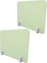 ROMISBABA 1 Set Desk Privacy Screen: Plastic Desk Divider Privacy Panel for Students Teachers - Sneeze Guard Tabletop Partition for Classroom Office Public Spaces