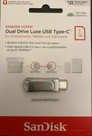 SanDisk Ultra Dual Drive Luxe USB - 1TB (SDDDC4-1T00-G46) NEW FREESHIPPING