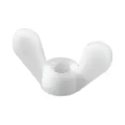 M8 Wing Nut Natural Nylon Pack of 100