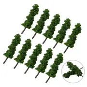 10pcs Lifelike Model Trees Train Railway Park Garden Scenery Layout Landscape