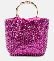 [Valentino Garavani] Valentino Garavani Carry Secrets Small embellished bucket bag One Size pink