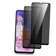[2 Pack] for Privacy Screen protector, Anti-Spy Samsung Galaxy A23 Black