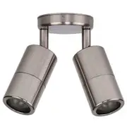 CLA Double Adjustable Outdoor Wall Pillar Light - 316 Stainless Steel