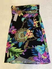 Jennifer Lopez Women’s Skirt Large Multicolor Floral Positano Paradise JLo #1327