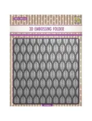 Nellie Snellen Background 3D Embossing Folder Leaves EF3D072