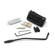 6 String Electric Guitar 2-Point Tremolo Bridge Single Locking System Black