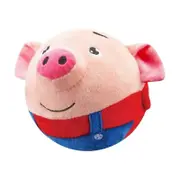 Jumping Pig Charging Edition Jumping Ball Plush Toy Recording Singing Cute Bounce Toy RD