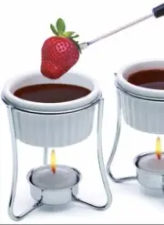 Prepworks by Progressive Ceramic Butter Warmer Fondue Set