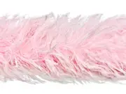 2 Yards - 5 Ply Light Pink Heavy Weight Ostrich Fluffy Feather Boa Wedding Prom