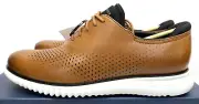 Cole Haan 2 Zerogrand Laser Wing Tip Oxford Lined Tan/Ivory Men's US 9.5, UK 8.5