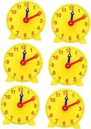 KICHOUSE Educational Toys Perception Mould Clock Face Model for Boys and Girls Learning Clock for Children