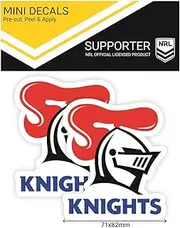 NRL iTag Pack of 2 Mini Decals Knights Mini Decals, Unisex-Adult