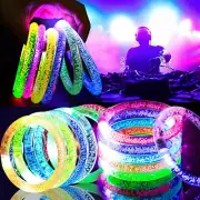 90 PCS Led Glow Sticks Bracelets Glow In the Dark Party Supplies, Light Up Br...