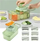 Vegetable Fruit Peeler Multi-Function Chopper Steel Slicer Dicer Grater Set NEW