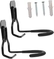 2Pcs Heavy Duty Bike Storage Hooks Hanger for Garage Wall Mounted Bicycle Rack for Efficient Outdoor and Indoor Storage