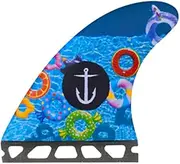 Captain Fin Pool Party Futures Thruster Fin Set - Blue - M