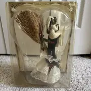 Lillian Rose African American Broom Bride Groom Wedding Cake Topper Sealed