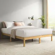 Zinus Queen Bamboo Wood Bed Frame Wooden Platform Base