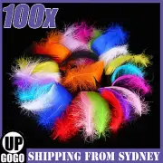 Bulk 100 x Mix Colour Goose Feathers DIY Craft Dream Catcher Wedding Cake 6-12cm