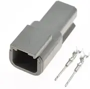 Xiaojiang Store 1-20 Sets De/UTS/ch DTM 2Pin DTM06-2S/ATM06-2S DTM04-2P/ATM04-2P wat/erp/;ro/ofW Electrical Connector Inlet Air Temperature(Male Set,20Sets)