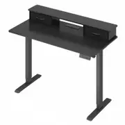 Advwin Adjustable Height Electric Standing Desk with Monitor Stand Black