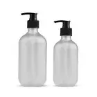 300ml/500ml Bathroom Shampoo Shower Gel Bottle Refillable Soap Plastic Dispenser