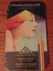 Prismacolor Premier 12 Colored Pencils In Metal Tin New Sealed