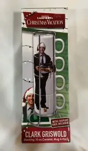 National Lampoons Christmas Vacation Clark Griswold Stacking 10oz Ceramic Mugs