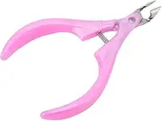 Professional Nail Cuticle Nippers Clipper Edge Cutter Shear Manicure Trimmer Scissor Stainless Steel +Plastic Pink Nail Art Tool zhengpingpai