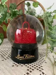 Louis Vuitton Novelty Snow Globe Dome VIP Alma Red Bag Ornament Object w/Box New
