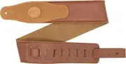 Levy's Leathers 3" Cirro Series Padded Garment Leather Guitar Strap; Tan & Sand