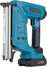 1022J Cordless Electric Nailer Stapler Gun Home DIY For18V Li Battery Profession with Nails Woodworking Power Tool(1PC 3.0Ah Battery)