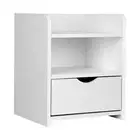 NEW Artiss Bedside Table Drawer White