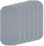 CUXFLS Baby Waterproof Changing Pad Liners (6 Pack) - Washable Reusable Changing Table Cover Liners Double, Portable Diaper Pads, Grey Line