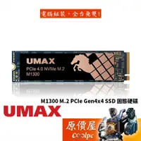 在飛比找蝦皮商城優惠-UMAX力晶 M1300 M.2/Gen4 PCIe x 4