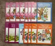 16 Vintage Alice In Wonderland Riding Hood Paper Doll Coloring Book, 1971 Uncut