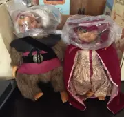 ROBERT RAIKES ROBIN HOOD RACCOON & MAID MARIAN HEDGEHOG 1989 New!