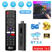 Android 14 Smart TV Stick 8K 4K Streaming Device WiFi6 Voice Remote TV Controler