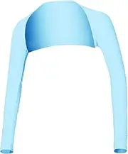 [SUPVOX] Women's Sun Protection Elbow Sleeves Ice Silk Arm Sleeves Shawl Cuff Stretchy and Breathable Size Xl Sky Blue