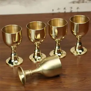 Vintage Brass Wine Glass Drinking Liquor Tumbler Cup Mug For
