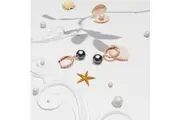 Flawless Pearl Drop Hoop Earrings Embellished with SWAROVSKI Crystal Iridescent Purple Pearls