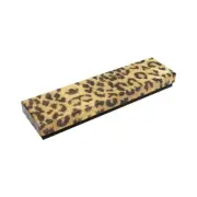 Gift Boxes Jewelry Leopard Print Cotton Filled Batting Cardboard Box 100PC 8"x2"
