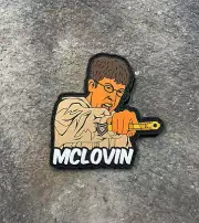 Superbad: McClovin Firing Cops Gun PVC Morale Patch