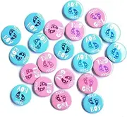 50 Pcs Gender Reveal Badges Button Pins Team Boy Team Girl Button Pins Gender Reveal Party Decorations