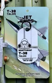 Jet Eyes T-38 Rivetted Plane Tag