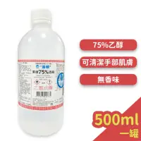 在飛比找momo購物網優惠-【派頓】潔康酒精75% 500毫升x6罐(藥用酒精 500m