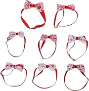 BESPORTBLE Adjustable Pet Bow Tie Suit for Dog Collar Red for Dog Pet Collar Set Random Style