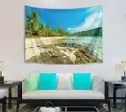 Sunny Weather Beach Resort 3D Wall Hang Cloth Tapestry Fabric Decorations Decor