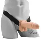 Realistic Hollow Vibrator Wearable Vibrating Dildo Vaginal Anal Strap On Sexy
